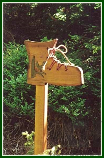 Wanderschuh Holz