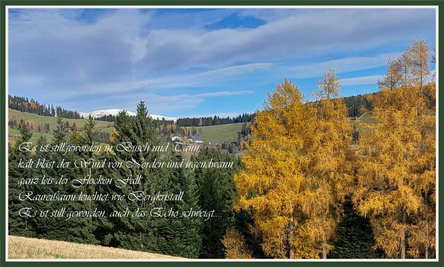 Aus den Träumen des Frühlings wird im Herbst Marmelade gemacht