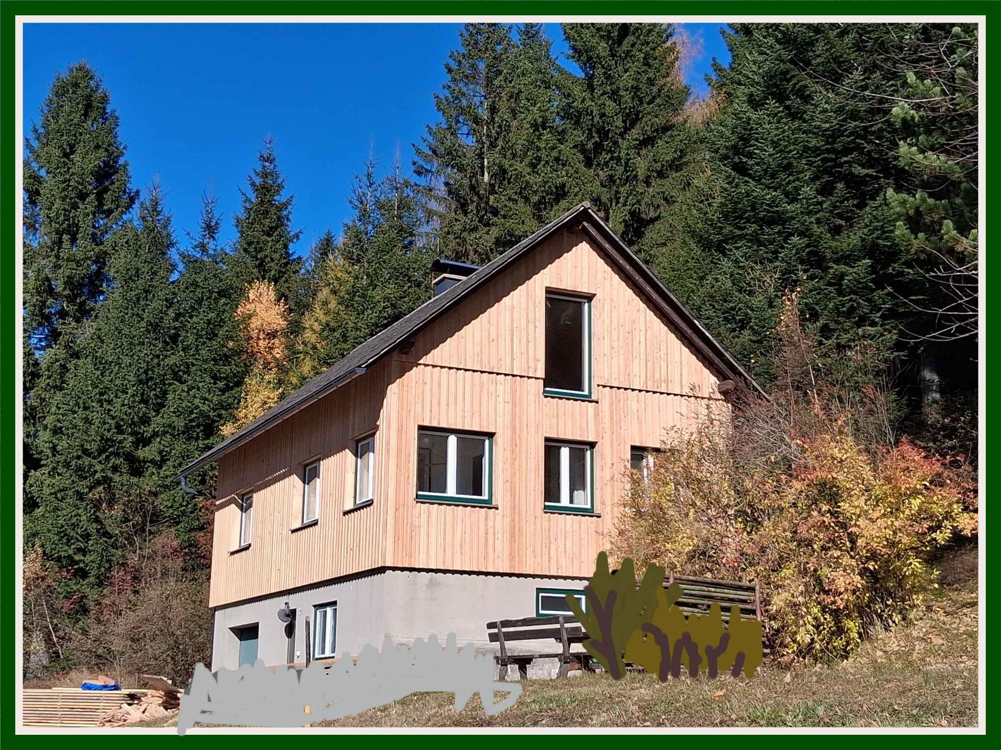 hERZBLATT KLEINER HOLZ Herzblatthäuschen